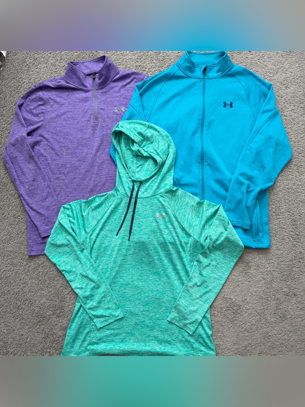 Under Armour Activewear Bundle | Size Large | 1/4 Zip, Full Zip Jacket & Hoodie